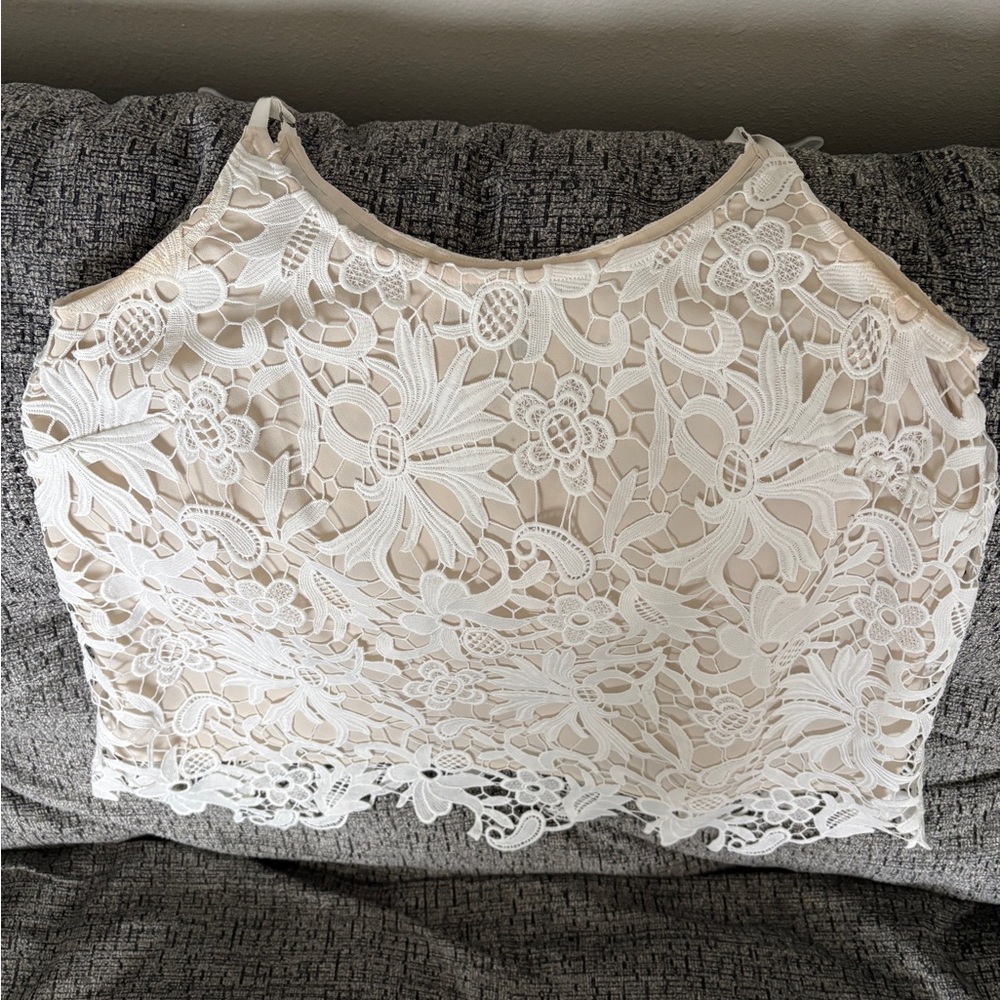 CAbi Cream Lace Camisole